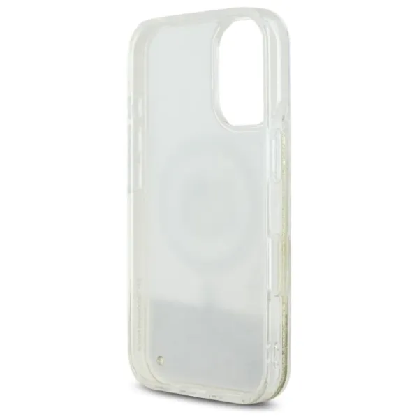 Hello Kitty Liquid Glitter Fever MagSafe - Case for iPhone 16 (white/gold)