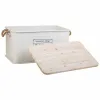 Chest Alexandra House Living Cargo White Hemp Metal Fir wood 38 x 60 x 33 cm
