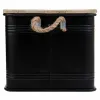 Dėžė Alexandra House Living Factory Juoda Kanapės Metalinis Eglės mediena 38 x 60 x 33 cm