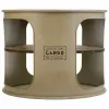 Side table Alexandra House Living Grey metal and fir wood 60 x 60 x 47 cm