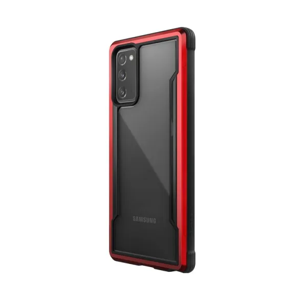 X-Doria Raptic Shield - Aluminum Case for Samsung Galaxy Note 20 (Drop test 3m) (Red)