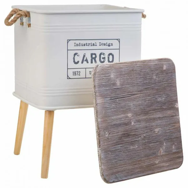 Yöpöytä Alexandra House Living Valkoinen 41 x 41 x 61 cm