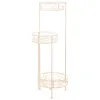 Gėlių vazonų stovas Alexandra House Living Balta Metalinis Geležis 25 x 158 x 40 cm