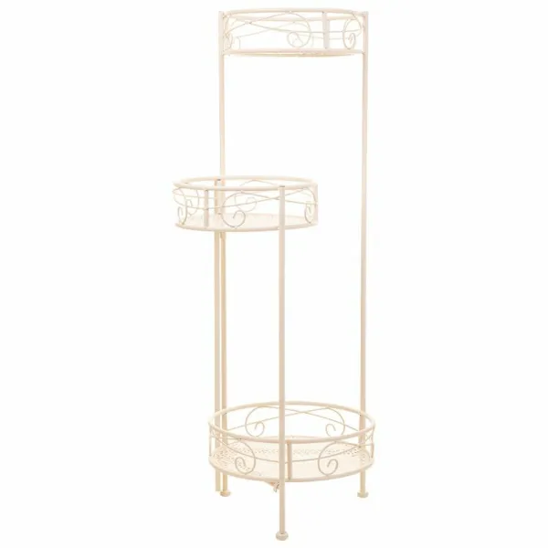 Puķu Poda Statīvs Alexandra House Living Balts Metāls Dzelzs 25 x 158 x 40 cm
