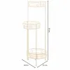 Flower Pot Stand Alexandra House Living White Metal Iron 25 x 158 x 40 cm
