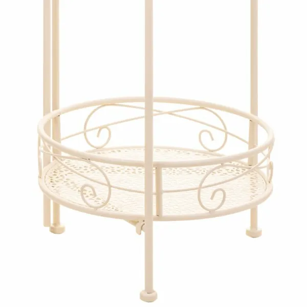 Flower Pot Stand Alexandra House Living White Metal Iron 25 x 158 x 40 cm
