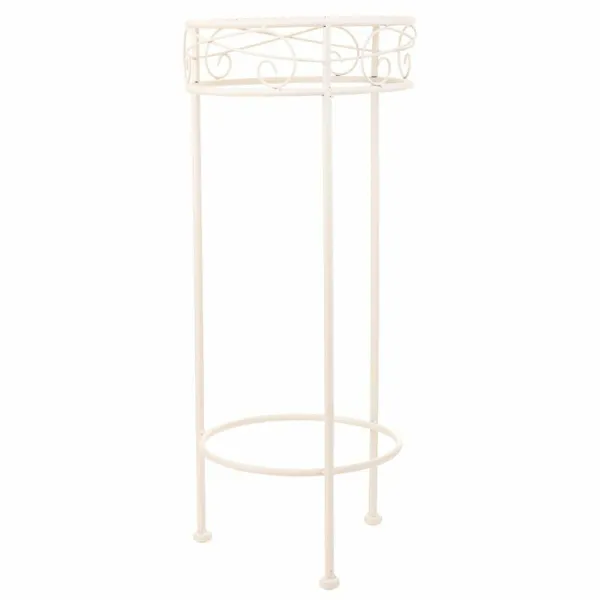 Puķu Poda Statīvs Alexandra House Living Balts Metāls Dzelzs 28 x 120 x 58 cm