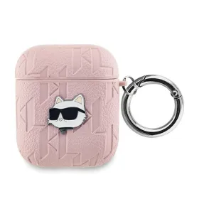 Karl Lagerfeld Monogram Choupette Head - AirPods 1/2 gen Case (pink)
