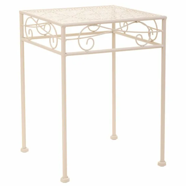 Gėlių vazonų stovas Alexandra House Living Balta Metalinis Geležis 25 x 45 x 72 cm