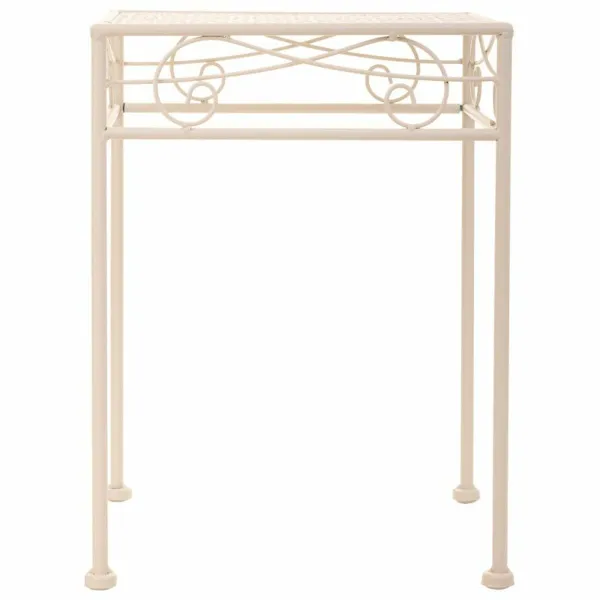 Flower Pot Stand Alexandra House Living White Metal Iron 25 x 45 x 72 cm