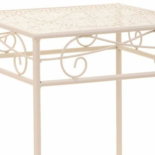 Gėlių vazonų stovas Alexandra House Living Balta Metalinis Geležis 25 x 45 x 72 cm