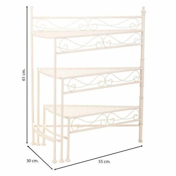 Подставка для горшка Alexandra House Living Белый Металл Железо 25 x 37 x 59 cm