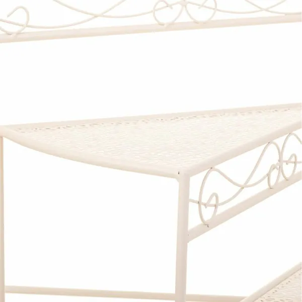 Flower Pot Stand Alexandra House Living White Metal Iron 25 x 37 x 59 cm