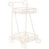 Gėlių vazonų stovas Alexandra House Living Balta Metalinis Geležis 23 x 65 x 28 cm