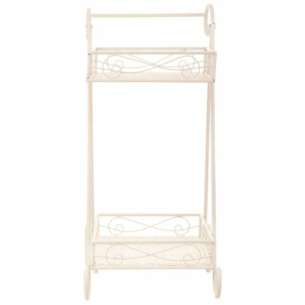 Flower Pot Stand Alexandra House Living White Metal Iron 23 x 65 x 28 cm