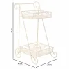 Gėlių vazonų stovas Alexandra House Living Balta Metalinis Geležis 23 x 65 x 28 cm