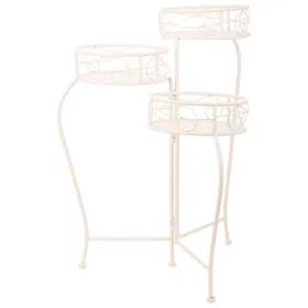 Lillepotialus Alexandra House Living Valge Metall Raud 34 x 76 x 40 cm