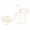 Gėlių vazonų stovas Alexandra House Living Balta Metalinis Geležis Dviratis 30 x 61 x 55 cm