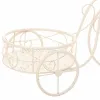 Gėlių vazonų stovas Alexandra House Living Balta Metalinis Geležis Dviratis 30 x 61 x 55 cm