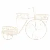 Gėlių vazonų stovas Alexandra House Living Balta Metalinis Geležis Dviratis 28 x 28 x 28 cm