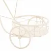 Gėlių vazonų stovas Alexandra House Living Balta Metalinis Geležis Dviratis 28 x 28 x 28 cm