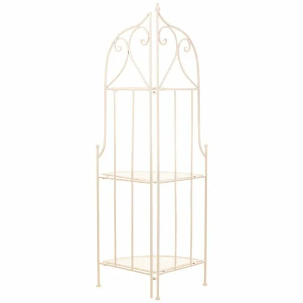 Corner Shelves Alexandra House Living White Metal Iron Ironwork 30 x 38 x 30 cm