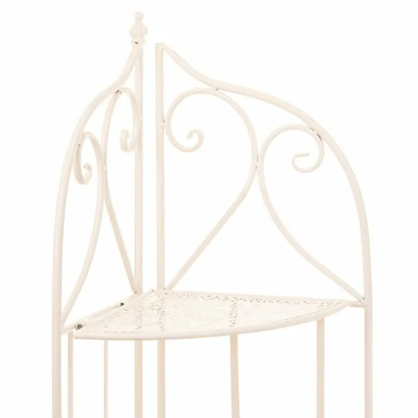 Corner Shelves Alexandra House Living White Metal Iron Ironwork 30 x 38 x 30 cm