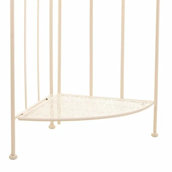Corner Shelves Alexandra House Living White Metal Iron Ironwork 30 x 38 x 30 cm