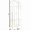 Plaukti Alexandra House Living Balts Metāls Dzelzs 28 x 70 x 28 cm