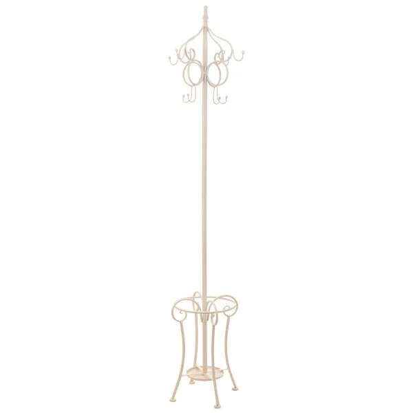 Skrybėlių stovas Alexandra House Living Valkoinen 25 x 49 x 25 cm