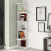 Corner Shelves Alexandra House Living White Wood MDP 37 x 141 x 24 cm 4 Shelves