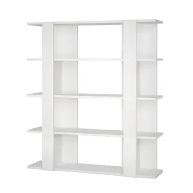 Grāmatu veikals Alexandra House Living Balts Koks MDP 110 x 122 x 29 cm 4 Planken