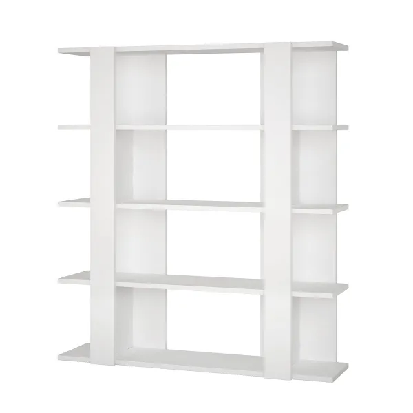 Grāmatu veikals Alexandra House Living Balts Koks MDP 110 x 122 x 29 cm 4 Planken