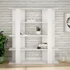 Grāmatu veikals Alexandra House Living Balts Koks MDP 110 x 122 x 29 cm 4 Planken