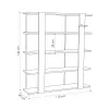 Grāmatu veikals Alexandra House Living Balts Koks MDP 110 x 122 x 29 cm 4 Planken