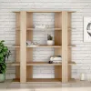 Grāmatu veikals Alexandra House Living Дуб Koks MDP 110 x 122 x 29 cm 4 Planken