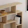 Shelves Alexandra House Living Oak Wood MDP 125 x 129 x 22 cm Labyrinth