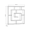 Plaukti Alexandra House Living Дуб Koks MDP 125 x 129 x 22 cm Labirints