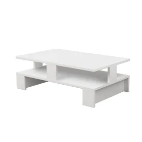 Кофейный столик Alexandra House Living Белый Деревянный MDP 80 x 28 x 50 cm Двойная высота