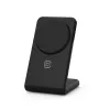 Crong MagSpot Stand - 2-in-1 Wireless Charger with MagSafe for iPhone and AirPods (Black)