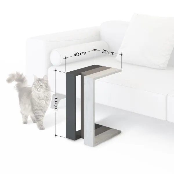 Šoninis staliukas Alexandra House Living Medžio MDP 30 x 57 x 40 cm
