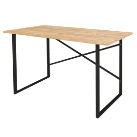 Galds Alexandra House Living Melns Дуб Metāls Koks MDP 120 x 75 x 60 cm Industrijski