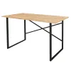 Rašomasis stalas Alexandra House Living Juoda Ąžuolas Metalinis Medžio MDP 120 x 75 x 60 cm industrinis