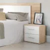 Spintelė Alexandra House Living Balta Metalinis Medžio MDP 40 x 41 x 28 cm 2 stalčiai