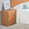 Nightstand Alexandra House Living Cherry tree Metal Wood MDP 41 x 62 x 35 cm 3 drawers