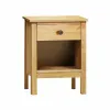 Naktsskapītis Alexandra House Living Medus Дуб Metāls Priede 47 x 60 x 35 cm 1 atvilktne