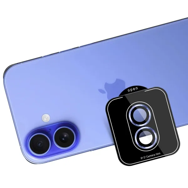 3mk Lens Protection Pro - Camera Lens Glass for iPhone 17 (Light Blue)