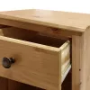 Nightstand Alexandra House Living Honey Oak Metal Pine 48 x 62 x 36 cm 2 drawers