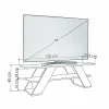 TV furniture Alexandra House Living Diagonal White 120 x 40 x 33 cm