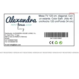 ТВ шкаф Alexandra House Living Diagonal Коричневый 120 x 40 x 33 cm
